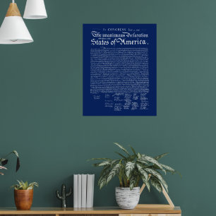 Poster Déclaration d'indépendance des États-Unis