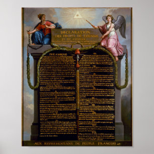 Poster Declaration - Rights of Man and of the Citizen