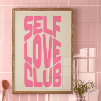 Poster Décor Club Self Love Print | OEuvre murale tendanc
