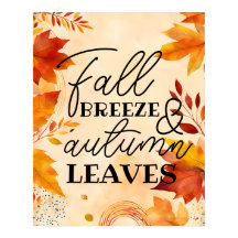 Décor d'automne : brise d'automne et feuilles d'au