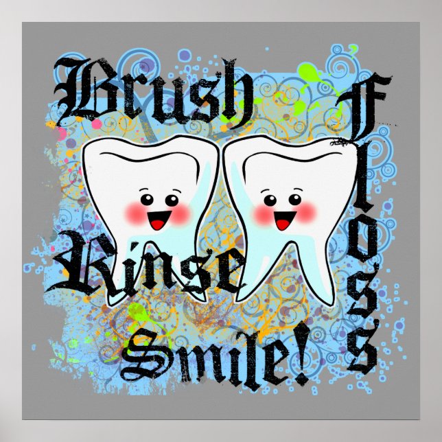 Poster Décor de bureau pour dentiste (Devant)