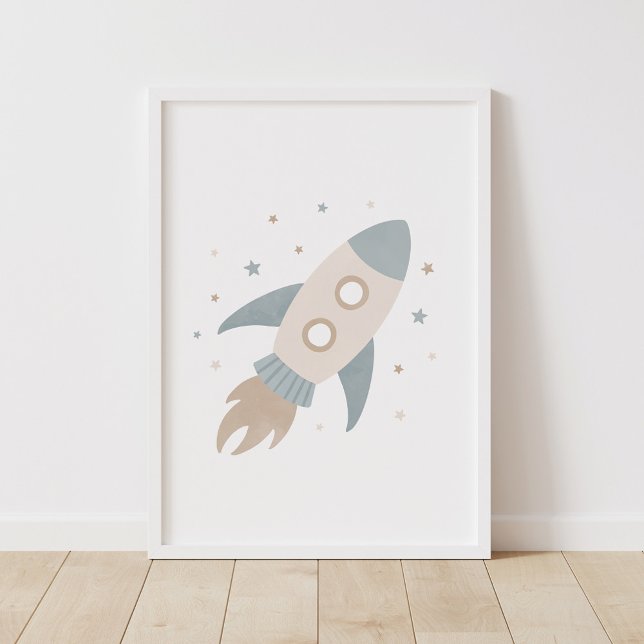 Poster Décor de chambre d'enfants de vaisseau spatial neu (Créateur téléchargé)