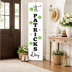 Poster Décor de la Saint-Patrick à motif de trèfle festif