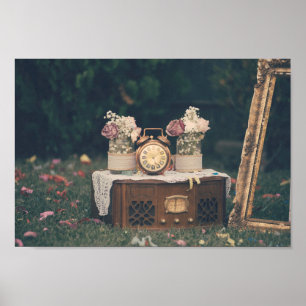 Poster Décor de mariage vintage