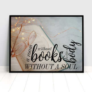 Poster Décor de mur cadeau pour les amateurs de livres