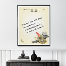 Décor de mur de persévérance, citations inspirante