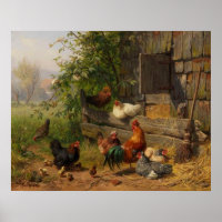 Décor des murs de la campagne de poulet vintage et