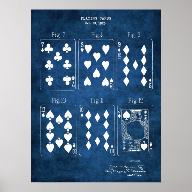 Poster Décor du mur du jeu de poker Imprimer n° 2 Lecture (Devant)