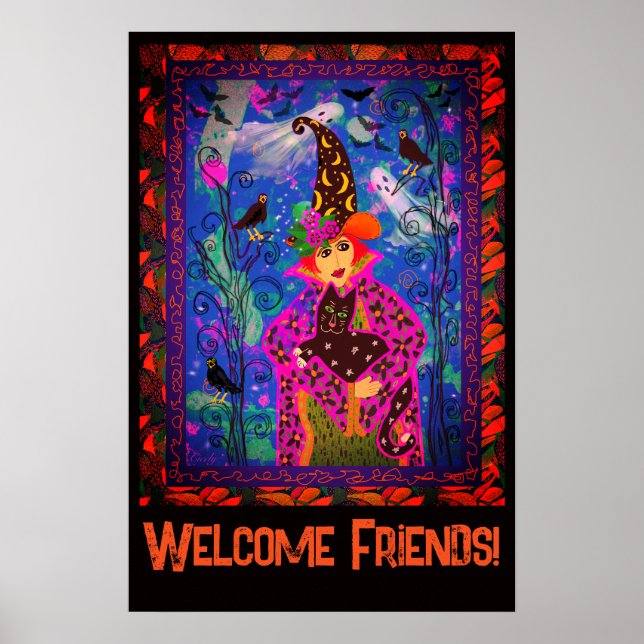 Poster Décor Éffrayant de la fête d'Halloween (Devant)
