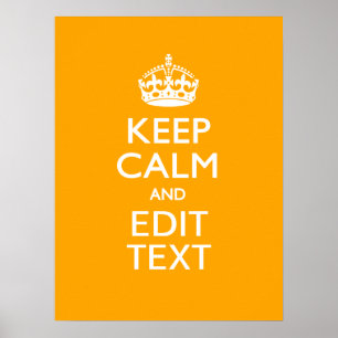 Poster Décor Jaune De La Circulation Gardez Le Calme Et V