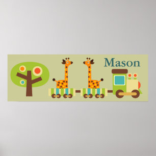 Poster Décor mignon personnalisé pour les enfants
