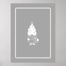 Décor moderne scandi Gnome de Noël