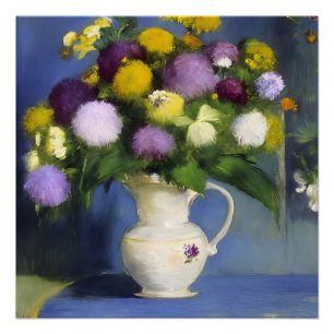 Poster Décor mural de fleurs délicates