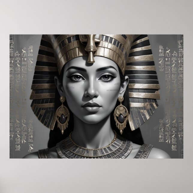 Poster Décor mural de reine pharaonique – Égyptien intemp (Devant)