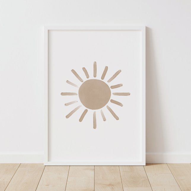 Poster Décor neuf Sun Boho Nursery (Créateur téléchargé)