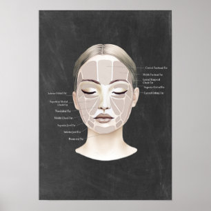 Poster Décor Spa de beauté de la peau de graisse faciale
