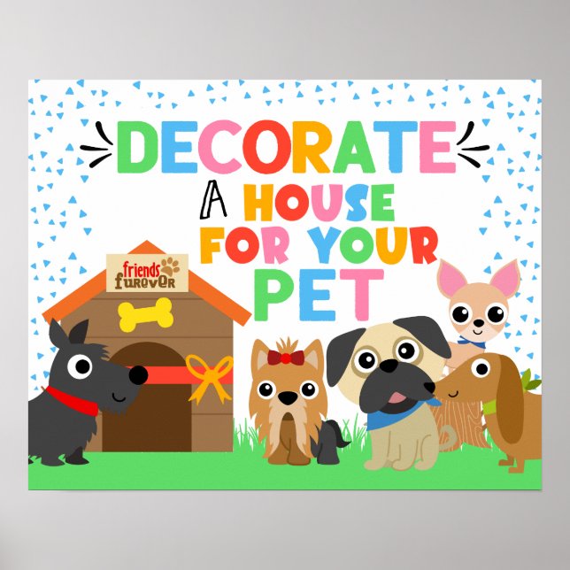Poster Décorez votre animal de compagnie Maison SIGNE (Devant)