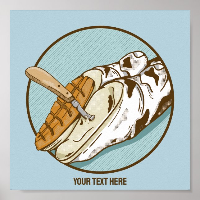 Poster Découpage du capot de vache (Devant)