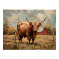 Découpage rustique de la vache et de la grange des