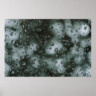 Poster Découpe d'eau sur verre