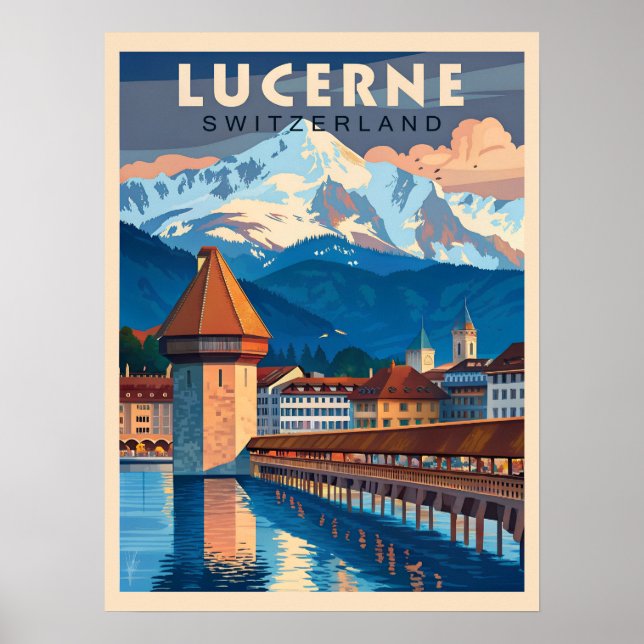 Poster Découvrez le charme de Lucerne (Devant)