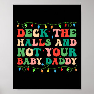 Poster Découvrir Les Halls Et Non Votre Bébé Elf Xmas Cor