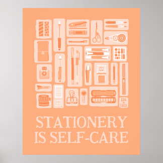 Poster Découvrir Outils de création Orange Illustration A