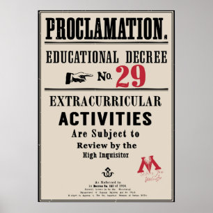 Poster Décret éducatif No29