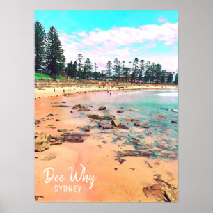 Poster Dee Why Northern beach sydney