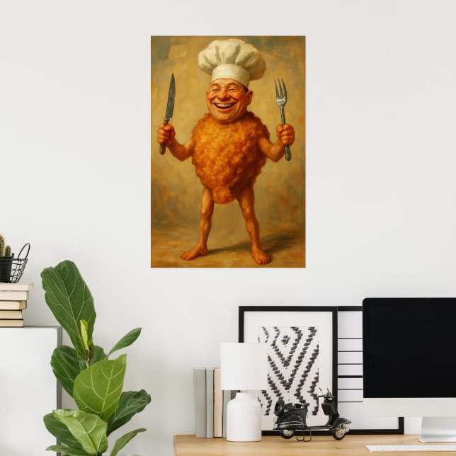 Poster « Deep Fried Dreams » –  Un portrait humoristique (Bureau à domicile)