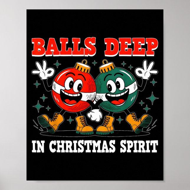 Poster Deep In Christmas Srit Christmas Humorous Festive  (Devant)