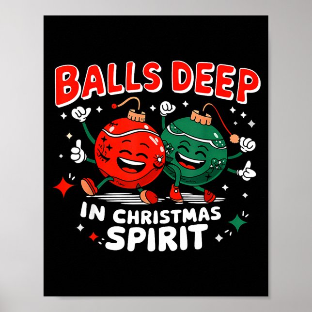 Poster Deep In Christmas Srit Christmas Humorous Festive  (Devant)