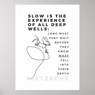 Poster Deep Soul Introvert philosophie citation Nietzsche