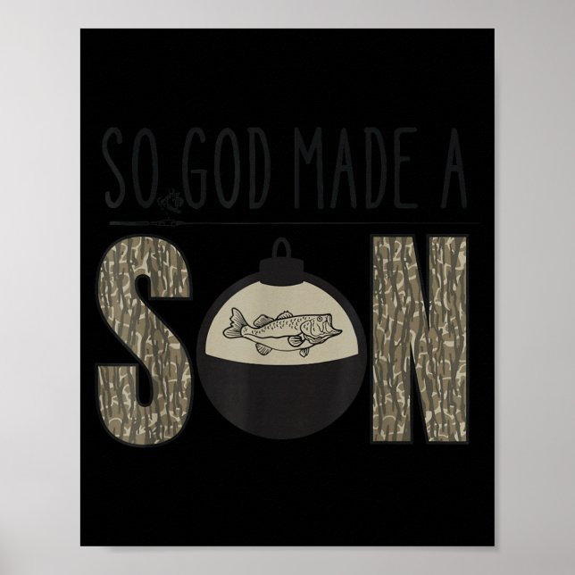 Poster Deer Duck Fish Hunting Season Christian Son Kids B (Devant)