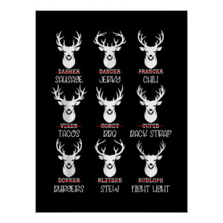 Poster Deer Hunter Buck Amateurs Tous Shanta