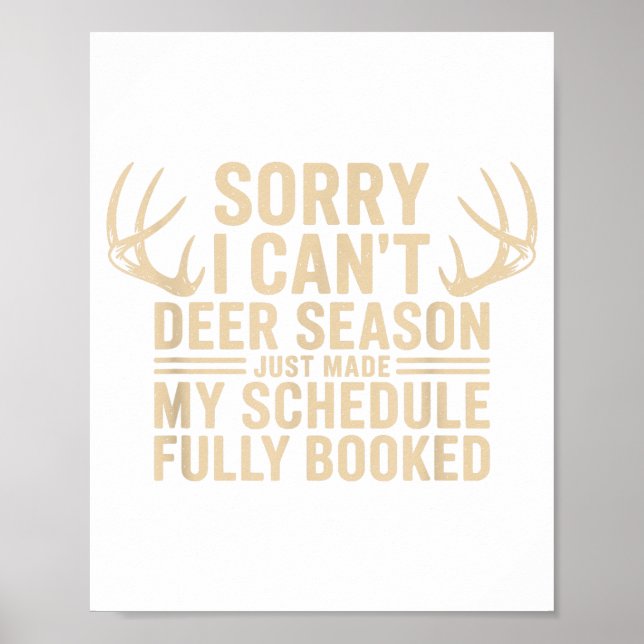 Poster Deer Hunting Quote Hunter Whitetail Buck Deer Seas (Devant)
