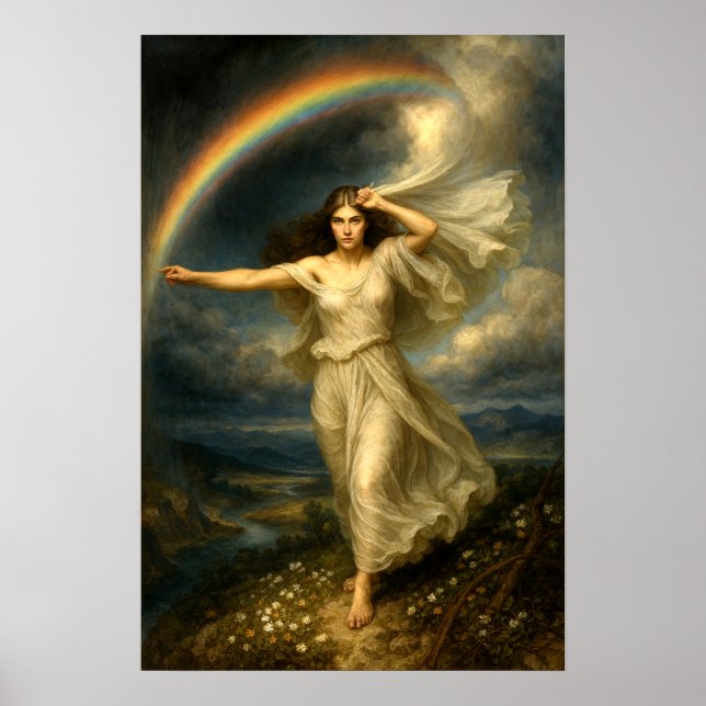 Poster Déesse arc-en-ciel Iris (Devant)