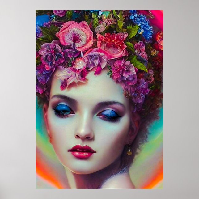 Poster Déesse des fleurs (Devant)