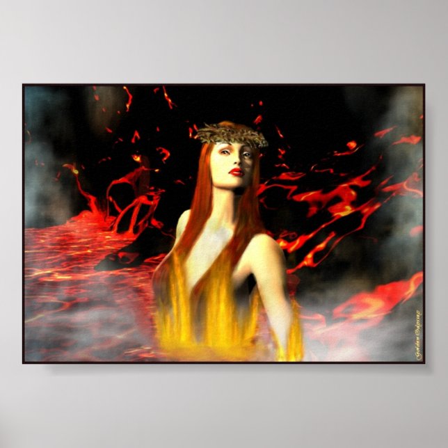 Poster Déesse du feu Imprimer (Devant)