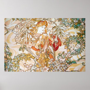 Poster Déesse florale