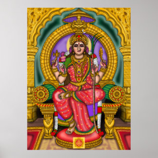 Poster Déesse Lalita Tripurasundari 