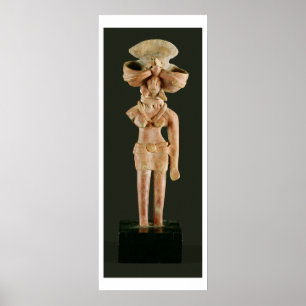 Poster Déesse mère en terre cuite, Mohenjodaro, 2300-1750