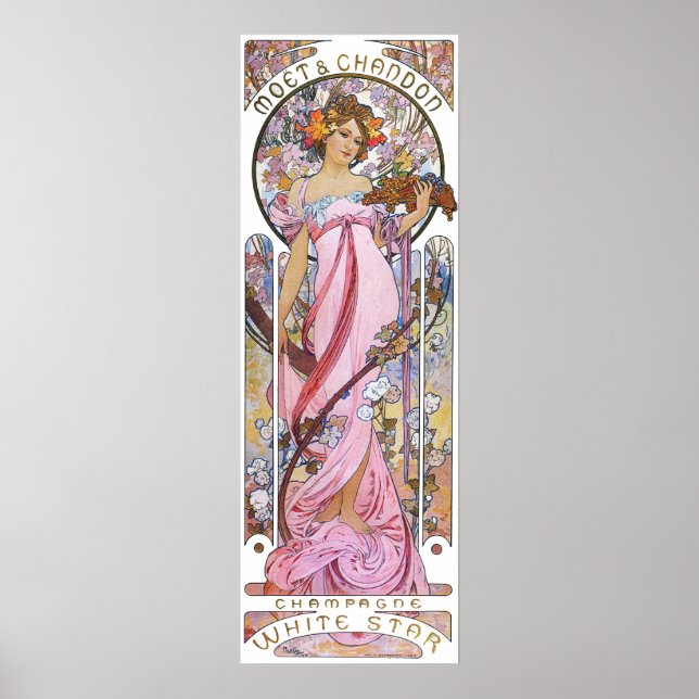 Poster Déesse rose Rose vintage (Devant)