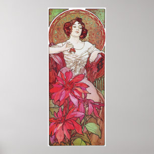Poster Déesse Ruby Red Rose