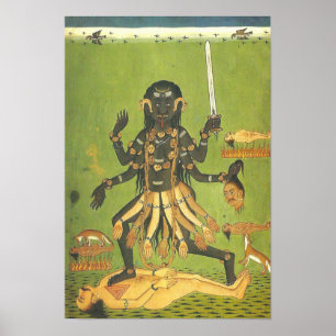 Poster Déesse sanglante de patron de Kali des voyous