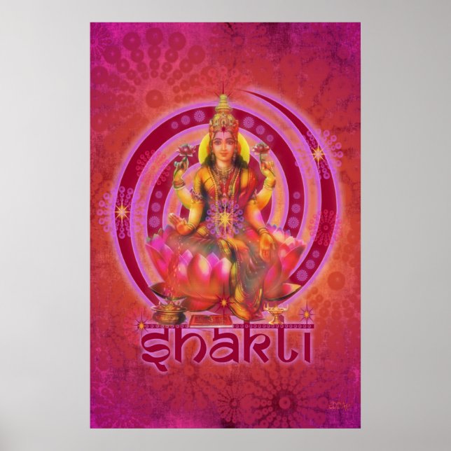 Poster Déesse SHAKTI / LAKSHMI (Devant)