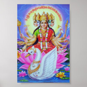 Poster déesses de gayatri