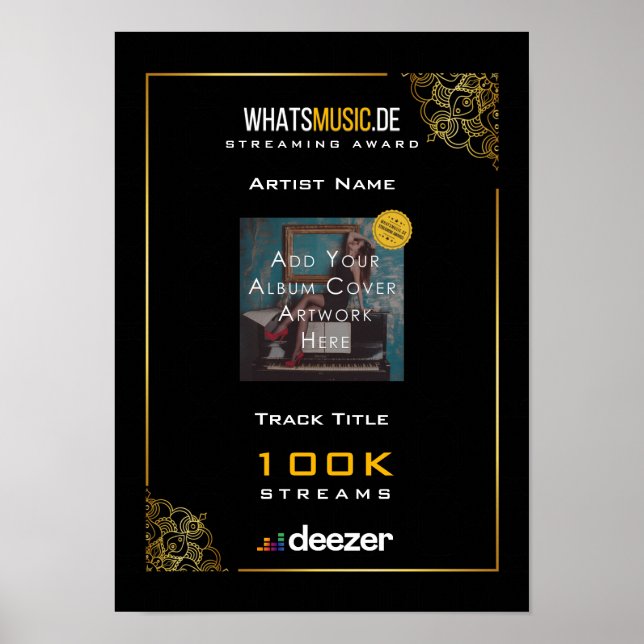 Poster Deezer Music Streaming (Devant)