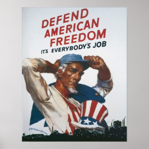 Poster Defend American Freedom