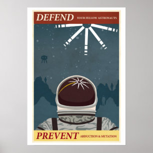 Poster Défendre vos collègues astronautes
